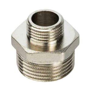 Ниппель НН переходной никелированный 1″x1/2″ STOUT